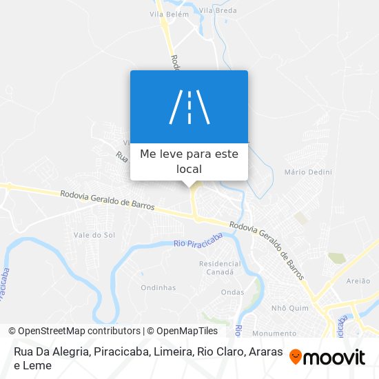 Rua Da Alegria mapa