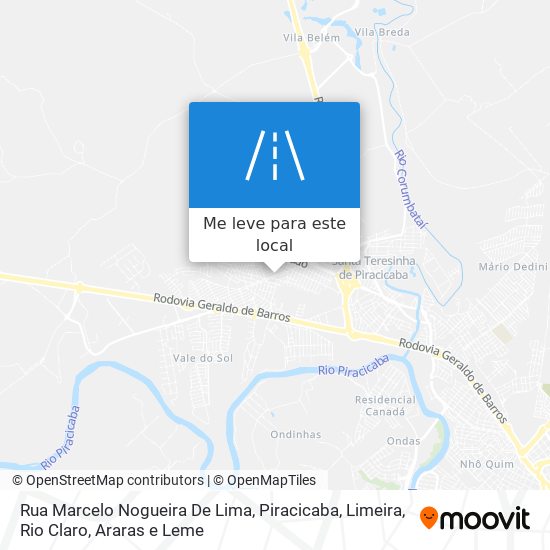 Rua Marcelo Nogueira De Lima mapa