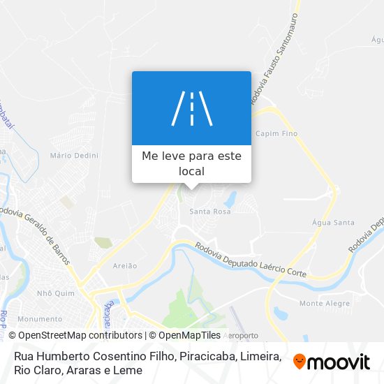 Rua Humberto Cosentino Filho mapa