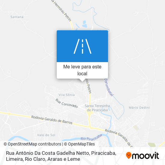 Rua Antônio Da Costa Gadelha Netto mapa