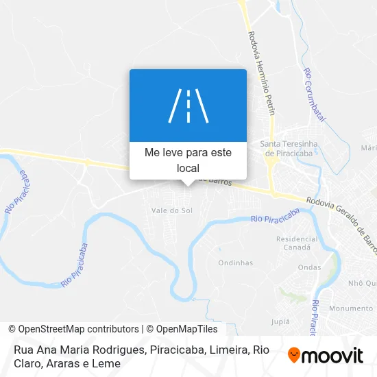 Rua Ana Maria Rodrigues mapa