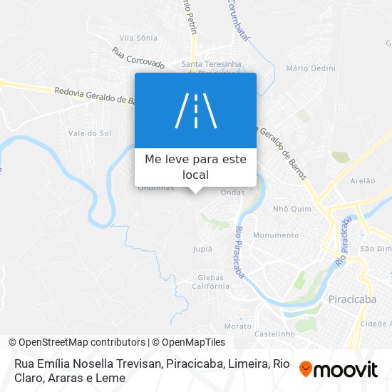 Rua Emília Nosella Trevisan mapa