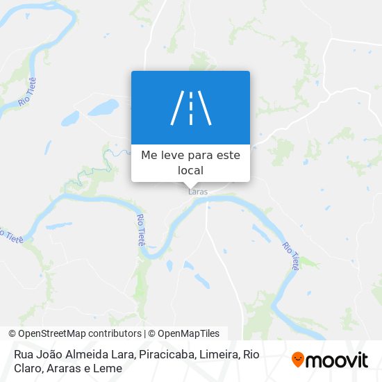 Rua João Almeida Lara mapa