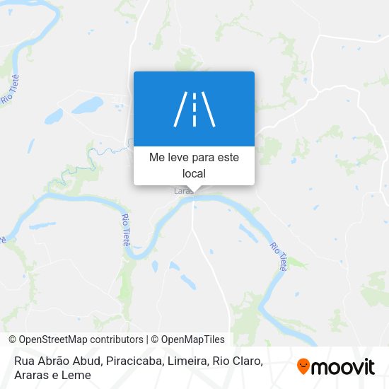 Rua Abrão Abud mapa