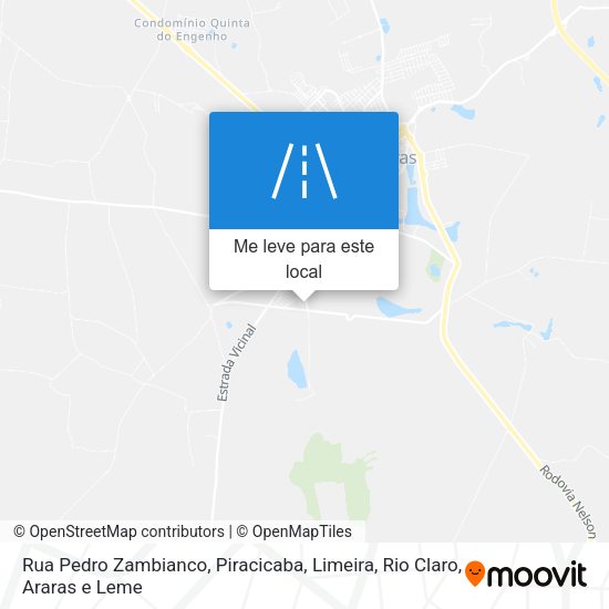 Rua Pedro Zambianco mapa