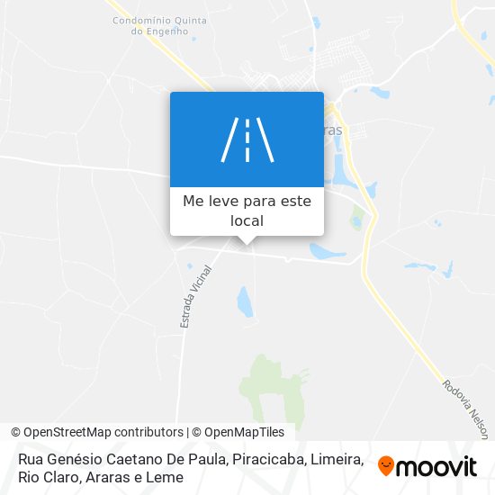 Rua Genésio Caetano De Paula mapa