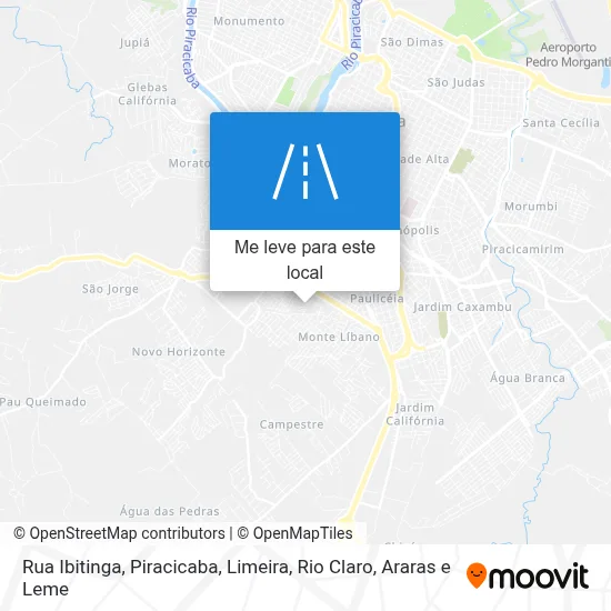 Rua Ibitinga mapa