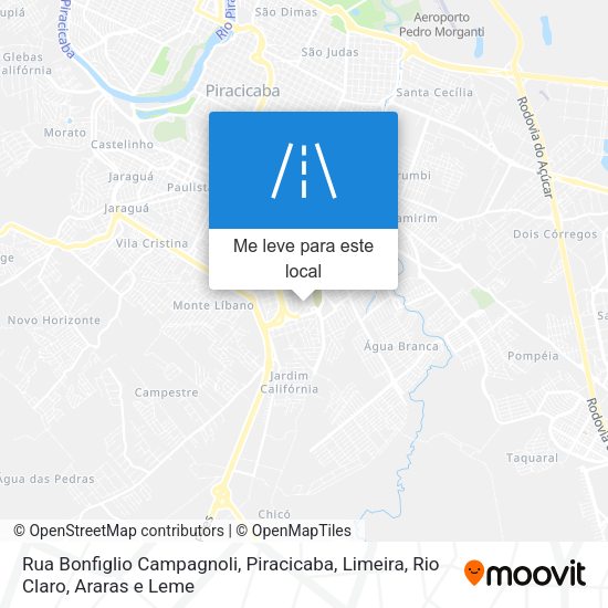 Rua Bonfiglio Campagnoli mapa