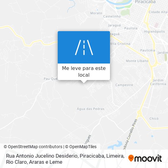 Rua Antonio Jucelino Desiderio mapa