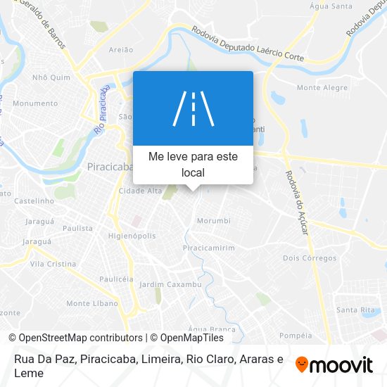 Rua Da Paz mapa
