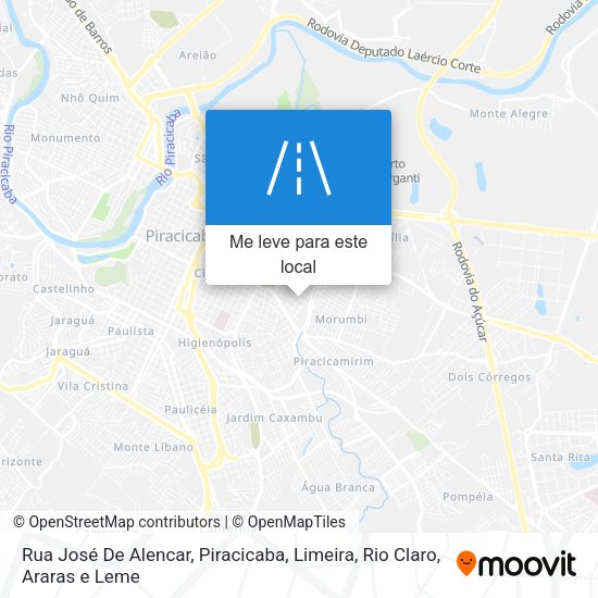 Rua José De Alencar mapa