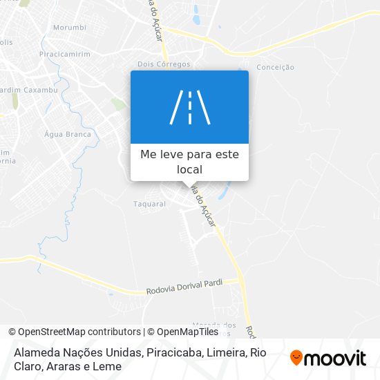 Alameda Nações Unidas mapa