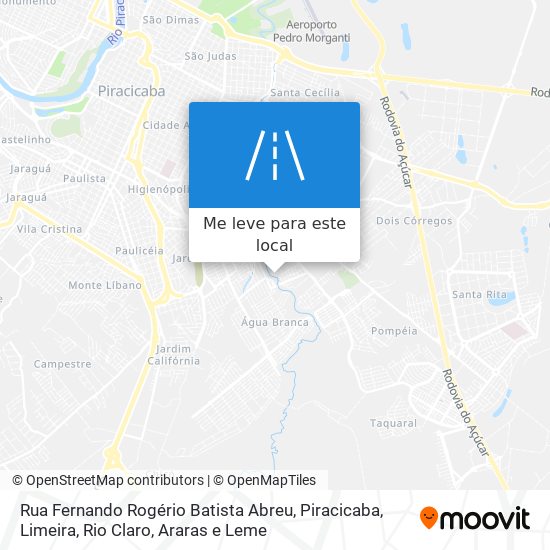 Rua Fernando Rogério Batista Abreu mapa