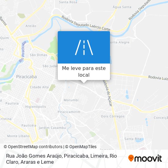 Rua João Gomes Araújo mapa