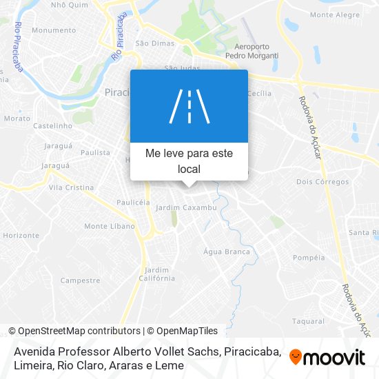 Avenida Professor Alberto Vollet Sachs mapa