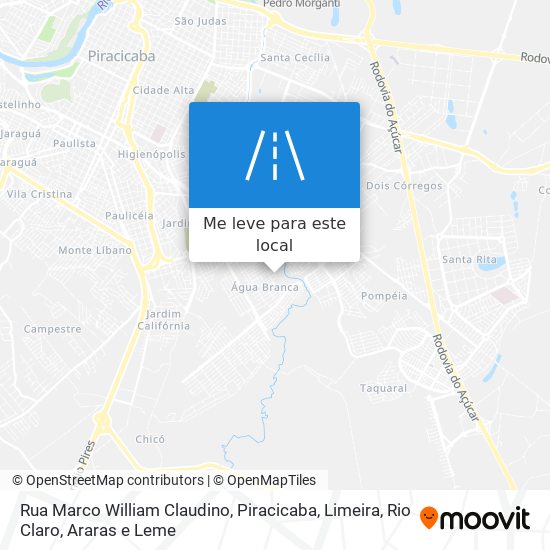 Rua Marco William Claudino mapa