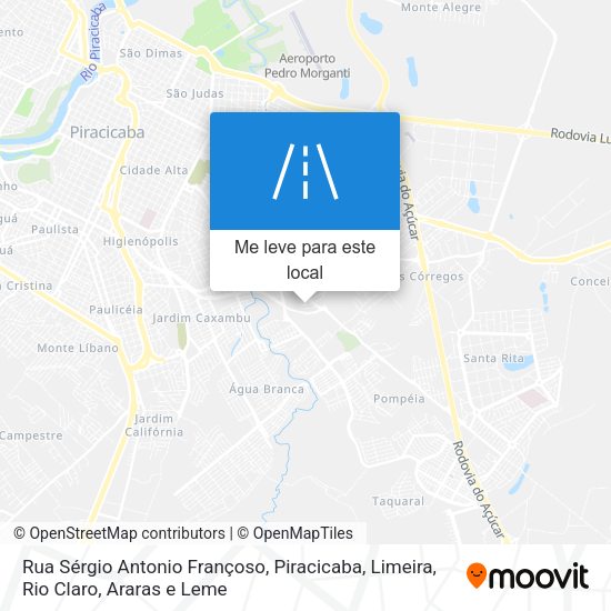 Rua Sérgio Antonio Françoso mapa
