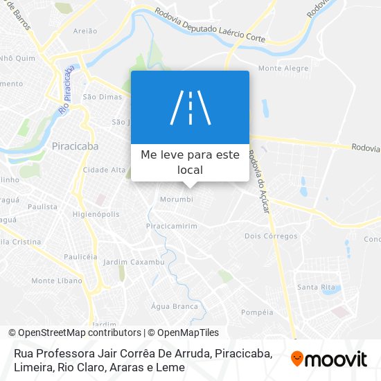 Rua Professora Jair Corrêa De Arruda mapa