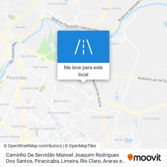 Caminho De Servidão Manoel Joaquim Rodrigues Dos Santos mapa