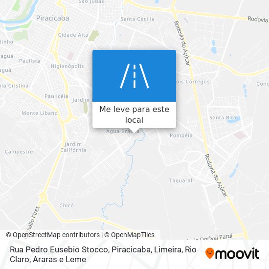 Rua Pedro Eusebio Stocco mapa