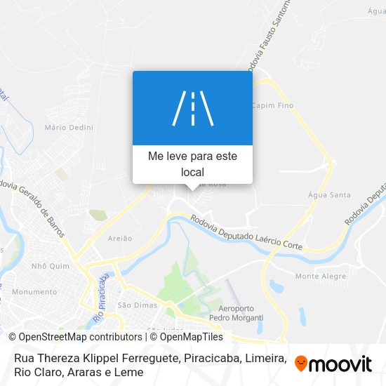 Rua Thereza Klippel Ferreguete mapa
