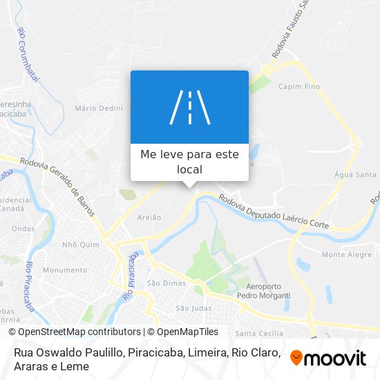 Rua Oswaldo Paulillo mapa