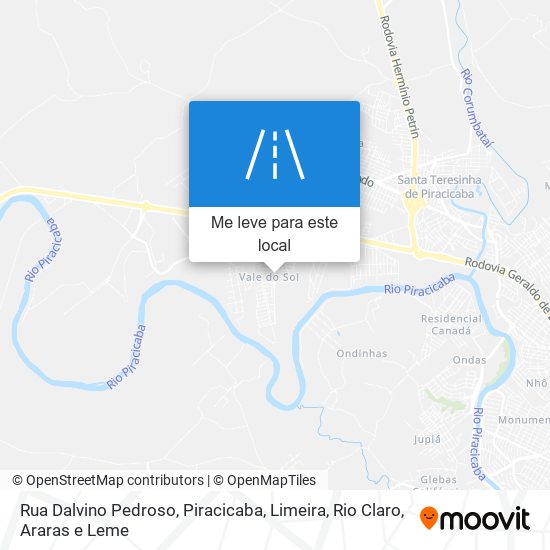 Rua Dalvino Pedroso mapa