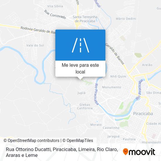 Rua Ottorino Ducatti mapa