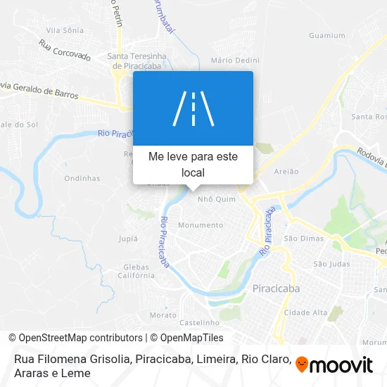 Rua Filomena Grisolia mapa