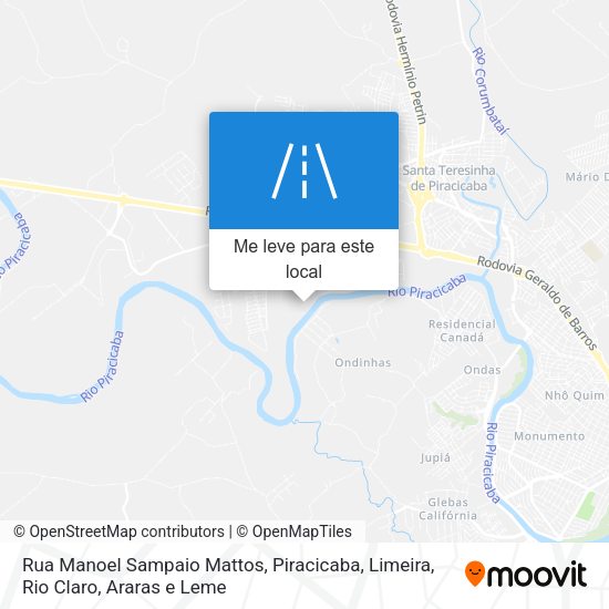 Rua Manoel Sampaio Mattos mapa