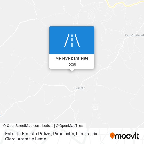 Estrada Ernesto Polizel mapa