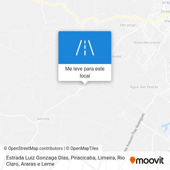 Estrada Luiz Gonzaga Dias mapa