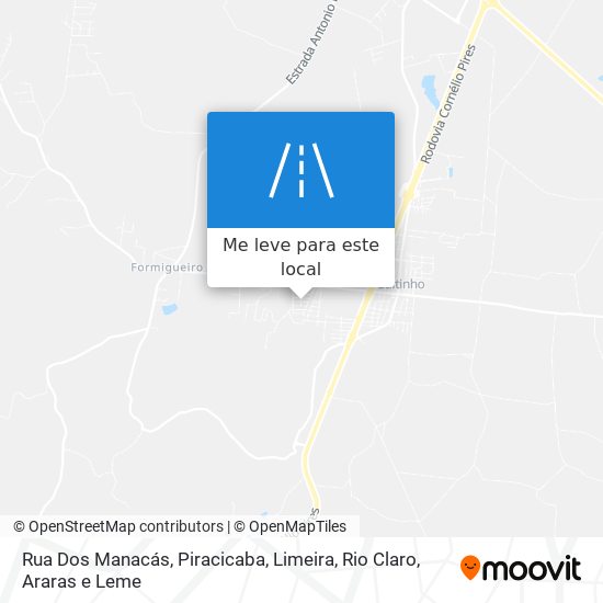 Rua Dos Manacás mapa