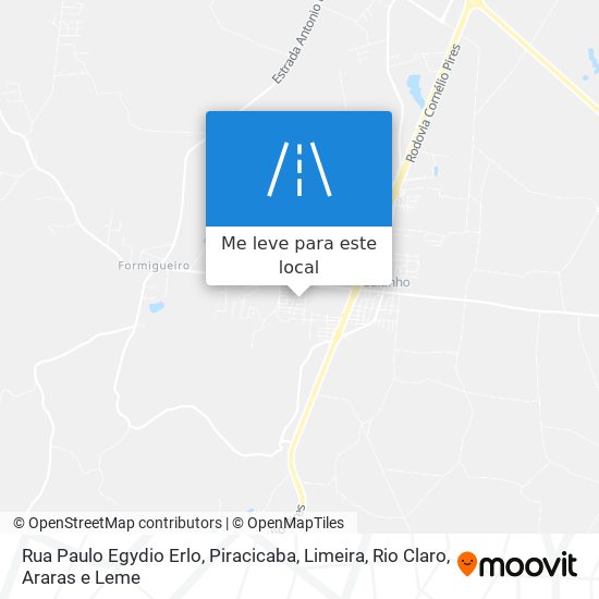 Rua Paulo Egydio Erlo mapa