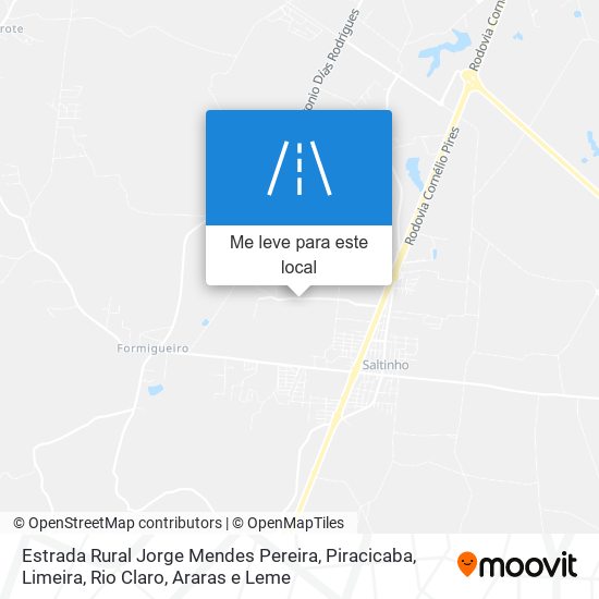 Estrada Rural Jorge Mendes Pereira mapa