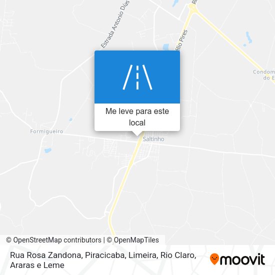Rua Rosa Zandona mapa