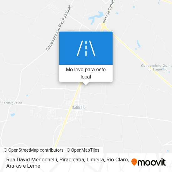Rua David Menochelli mapa