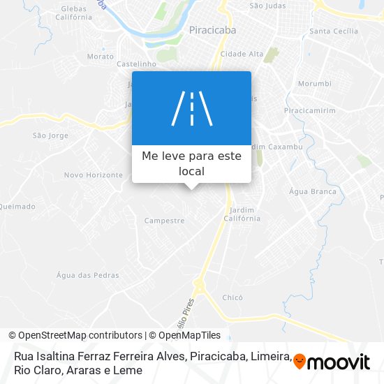 Rua Isaltina Ferraz Ferreira Alves mapa