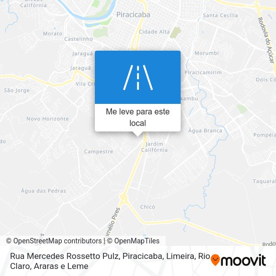 Rua Mercedes Rossetto Pulz mapa