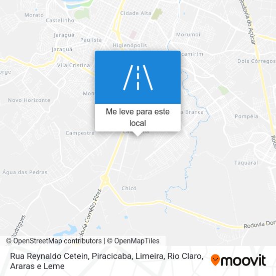 Rua Reynaldo Cetein mapa