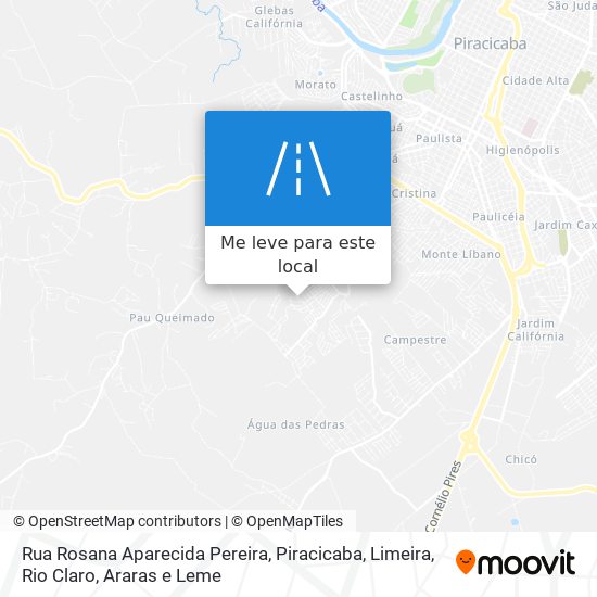 Rua Rosana Aparecida Pereira mapa