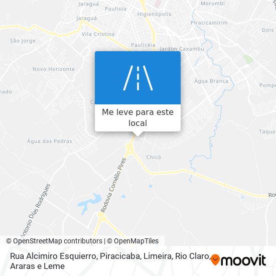 Rua Alcimiro Esquierro mapa