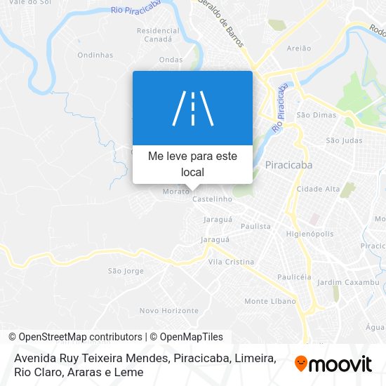 Avenida Ruy Teixeira Mendes mapa