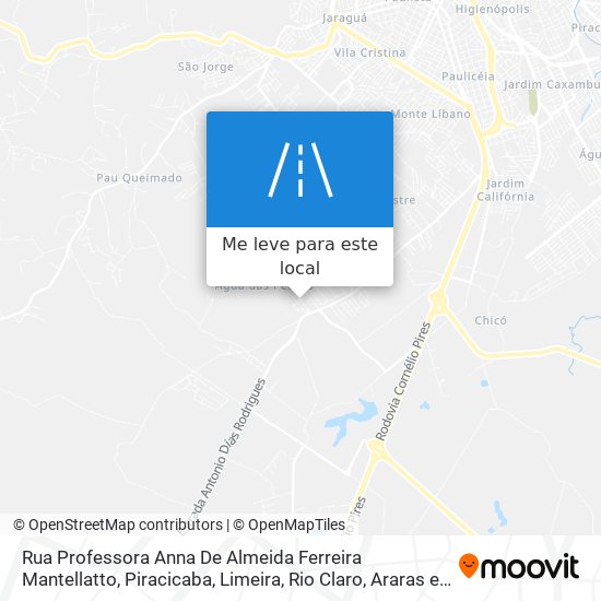 Rua Professora Anna De Almeida Ferreira Mantellatto mapa