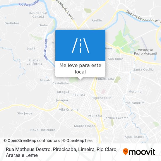 Rua Matheus Destro mapa