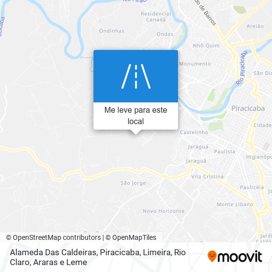 Alameda Das Caldeiras mapa