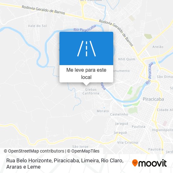 Rua Belo Horizonte mapa