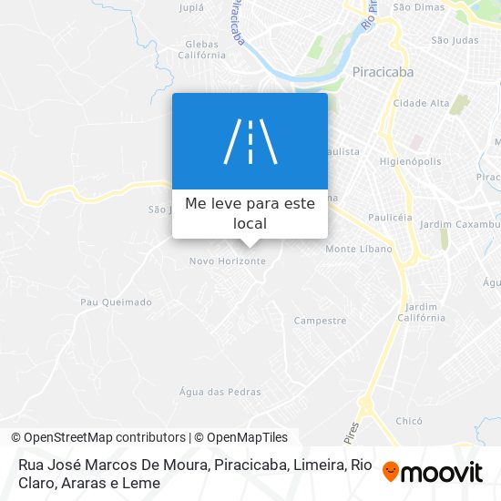 Rua José Marcos De Moura mapa