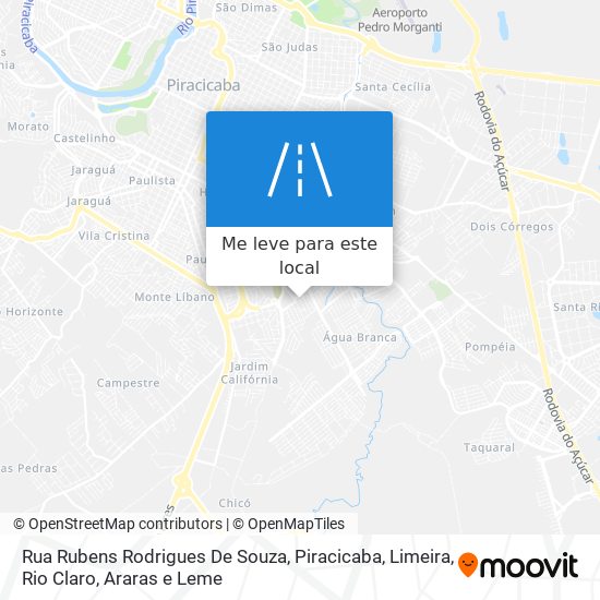 Rua Rubens Rodrigues De Souza mapa