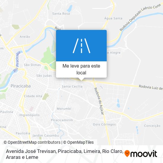 Avenida José Trevisan mapa